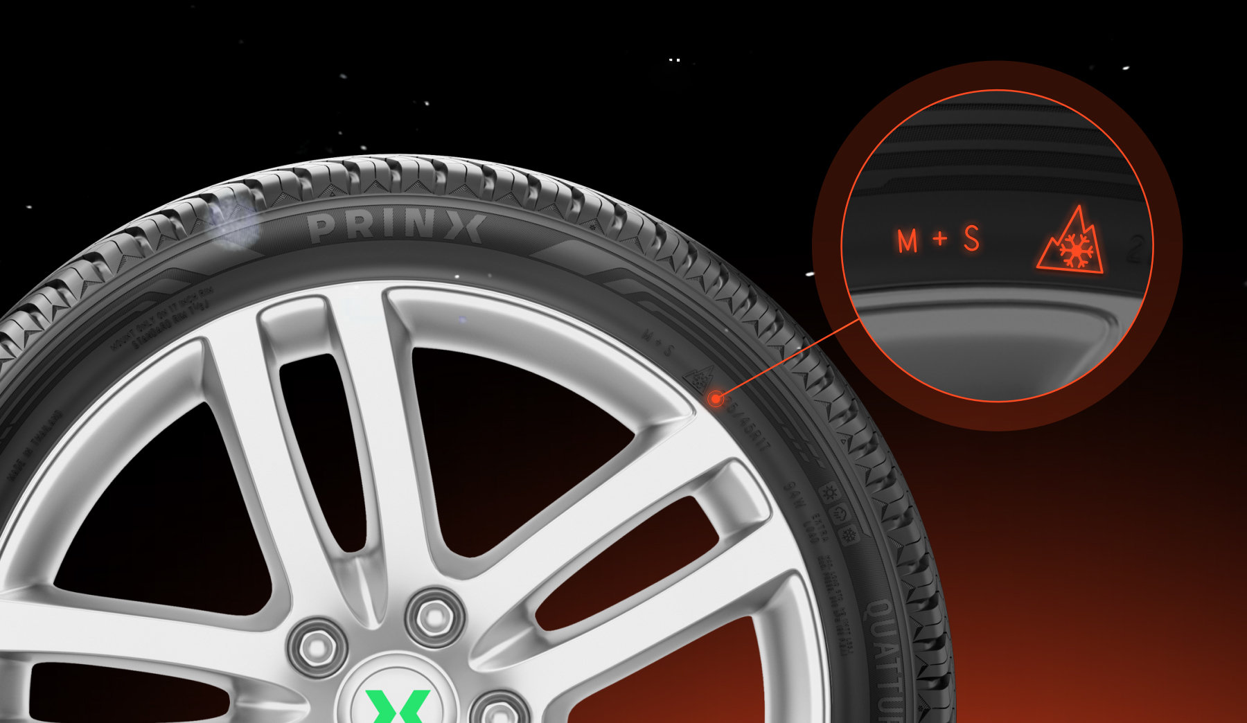 Маркировка 3PMSF (Снежинка и 3 горных пика)