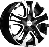 Khomen KHW1503 Black-FP 4*100 6xR15 ET46 DIA54.1